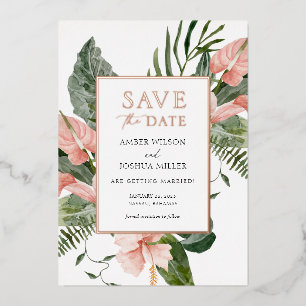 Tropical Destination Wedding Save the Date