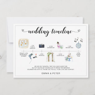 Tropical Destination Wedding Timeline Schedule