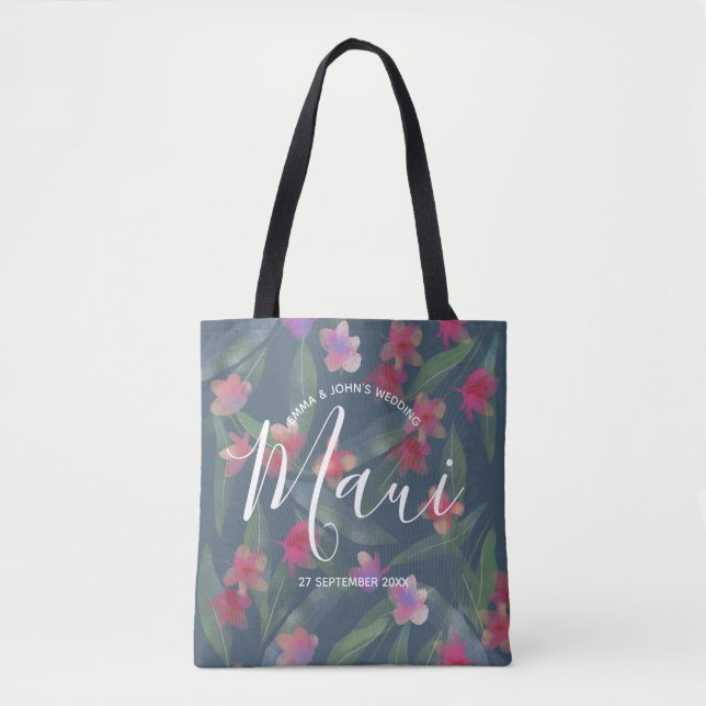 Tropical Destination Wedding Tote Bag (Front)
