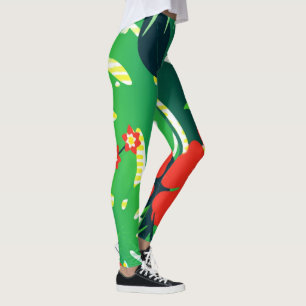Tropical-digital-paper-  Zazzle_Growshop. Leggings