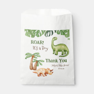 Tropical Dinosaur Baby Shower Favour Bags
