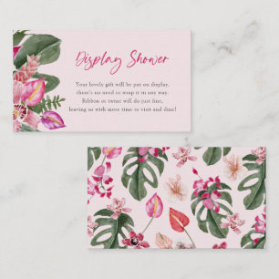 Tropical Display Shower Card