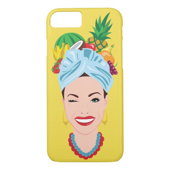 Tropical Diva Case-Mate iPhone Case (Back)