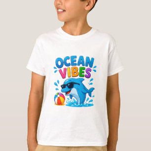 🐬 Tropical Dolphin Summer Graphic For Kids 🌊 T-Shirt