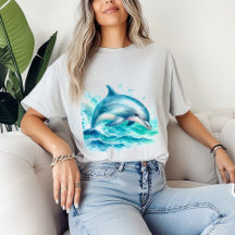 Tropical Dolphin Under the Sea Ocean Surfer Beach
