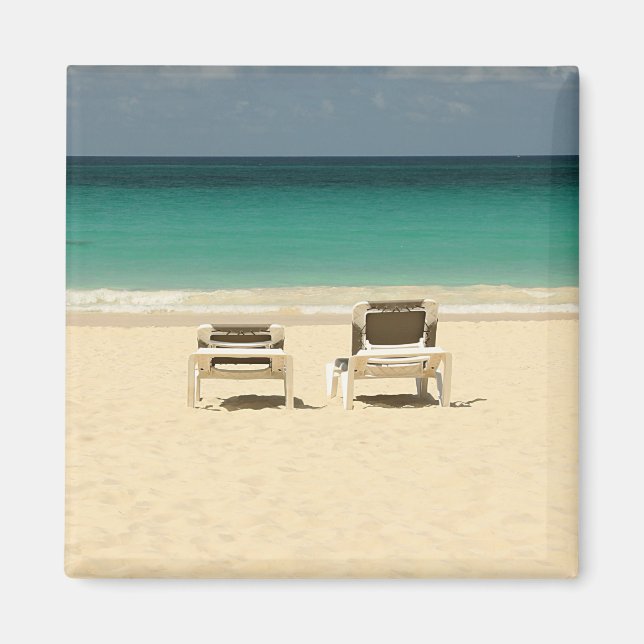 Tropical Dominican Beach Paradise Magnet (Front)
