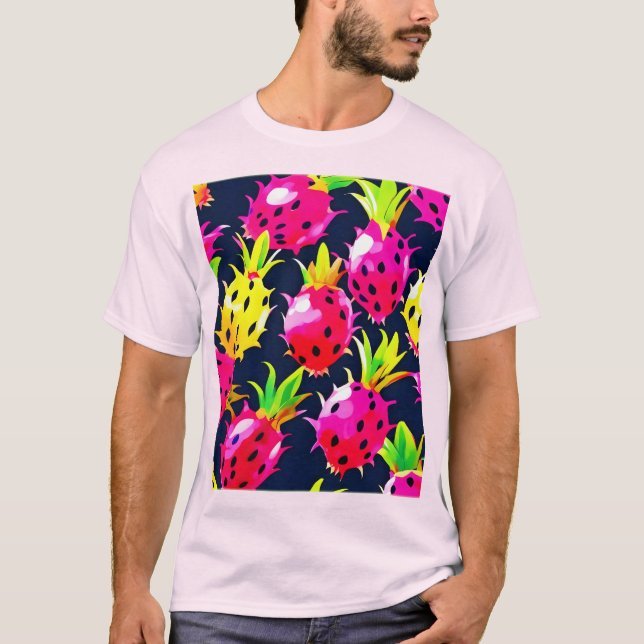 Tropical Dragon Fruit Fiesta T-Shirt (Front)