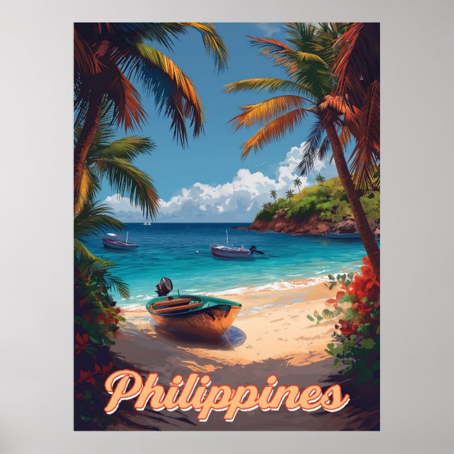 Tropical Dreams: Vintage Philippines Poster (Front)