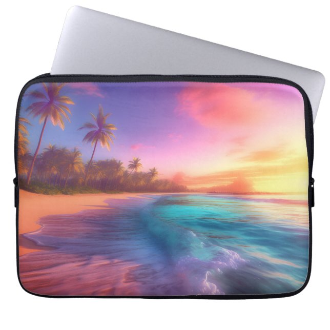 Tropical Dreamscape Laptop Sleeve (Front)