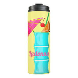 Tropical drink colourful summer Hawaiian cocktail Thermal Tumbler