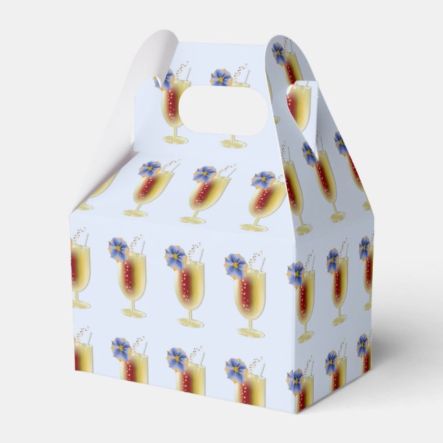 Tropical Drink Favour Box (Back Side)