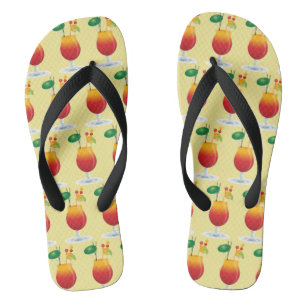Tropical Drink Flip Flops