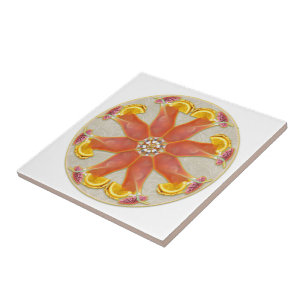 Tropical Drink Mandala Tile