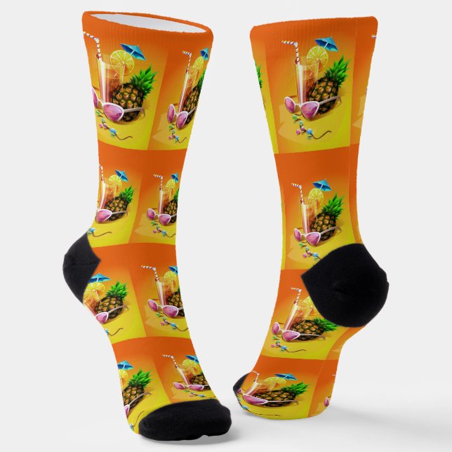Tropical Drink Socks (Angled)