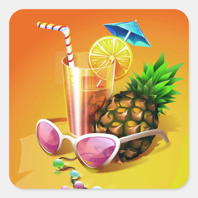 Tropical Drink stickers (Front)