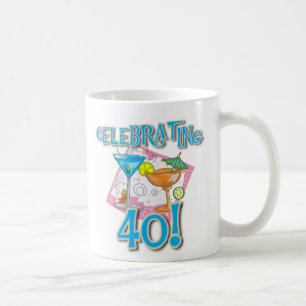 Tropical Drinks Celebrating 40 Coffee Mug