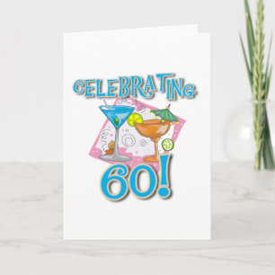 Tropical Drinks Celebrating 60 Card