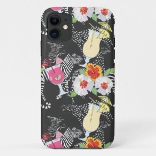 Tropical Drinks With Animals iPhone 11 Case