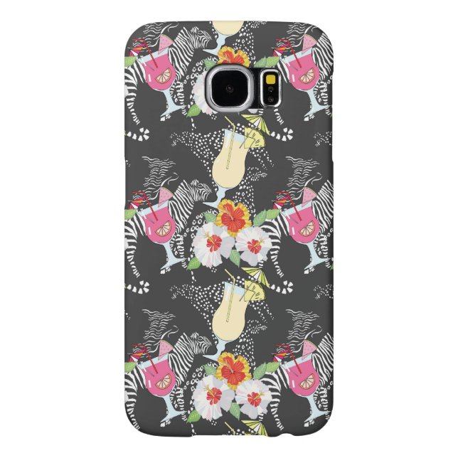 Tropical Drinks With Animals Case-Mate Samsung Galaxy Case (Back)