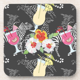 Tropical Drinks With Animals Coaster
