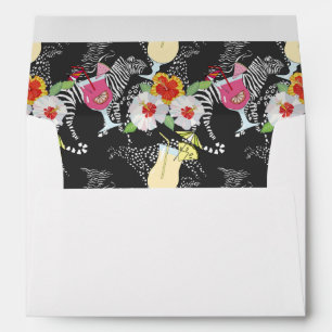Tropical Drinks With Animals Envelope