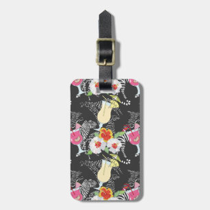 Tropical Drinks With Animals Luggage Tag