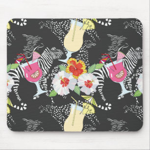 Tropical Drinks With Animals Mouse Mat