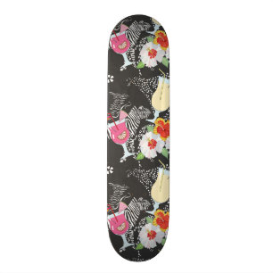 Tropical Drinks With Animals Skateboard