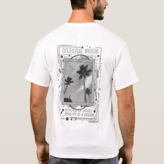 Tropical Echoes | Premium Palm Graphic T-Shirt