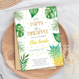 Tropical Editable Summer Party Card