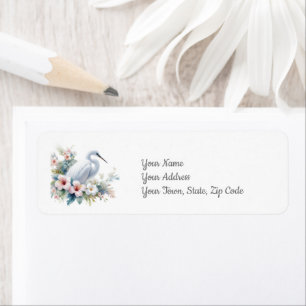 Tropical Egret Bird Island Beach Coastal