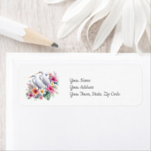 Tropical Egret Bird Island Beach Coastal