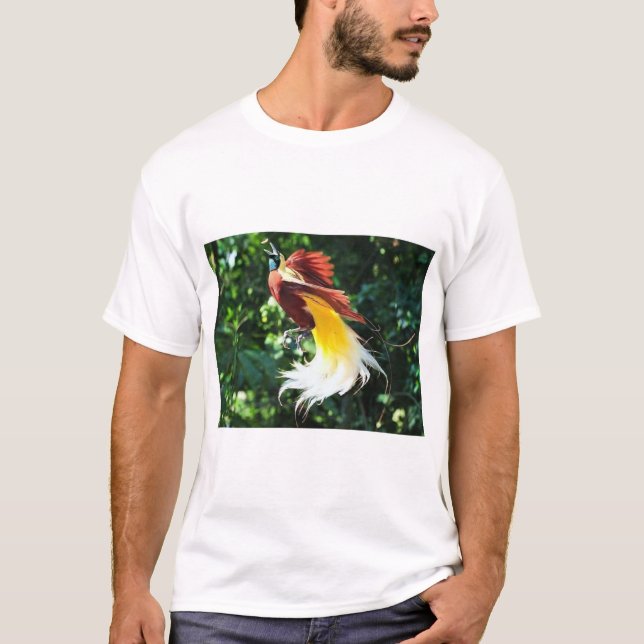 Tropical Elegance–Bird of Paradise Beauty T-Shirt (Front)