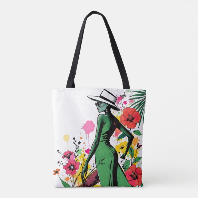 Tropical Elegance Duet Tote Bag (Back)
