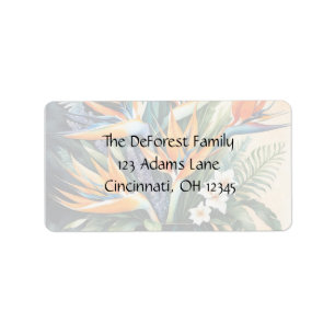 Tropical Elegance Label