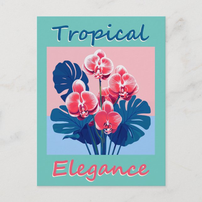 Tropical Elegance Postcard (Front)