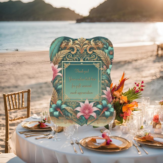 Tropical Elegance Thank You Card (Creator Uploaded)