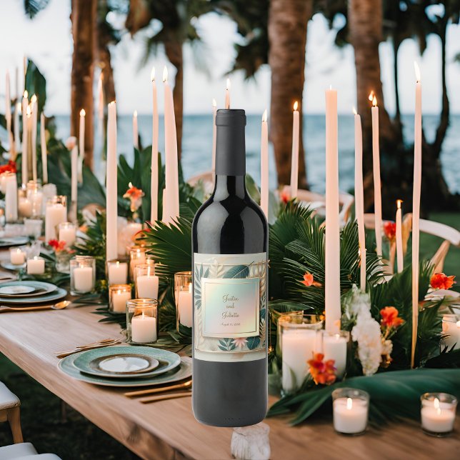 Tropical Elegance Wine Label (Creator Uploaded)
