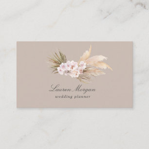 tropical elegant floral minimalist Business Card