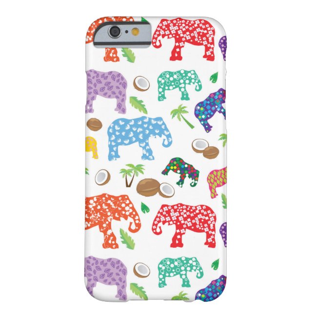 Tropical Elephants Case-Mate iPhone Case (Back)
