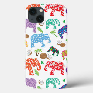 Tropical Elephants iPhone 13 Case