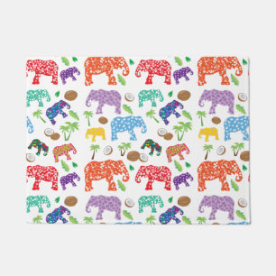 Tropical Elephants Doormat