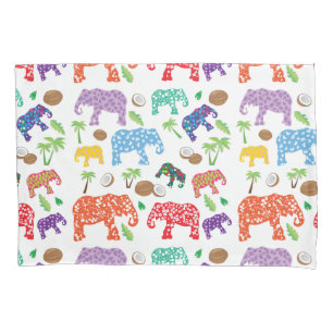 Tropical Elephants Pillowcase