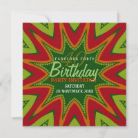 Tropical Energy Burst Fabulous 40 Birthday Party I