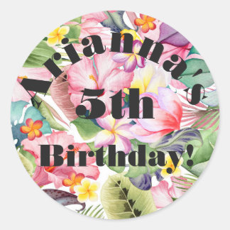 Tropical Envelope Seal Sticker