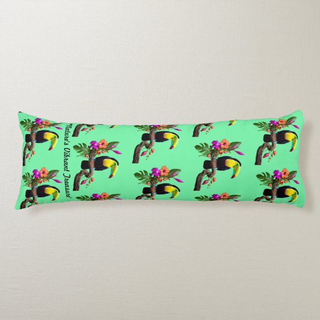 "Tropical Escape" Body Cushion (Front)