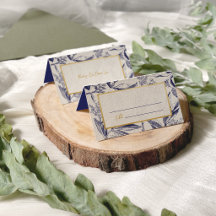 Tropical Essence Blue and Gold Wedding