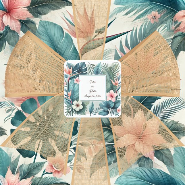 Tropical Essence  Square Sticker (Creator Uploaded)
