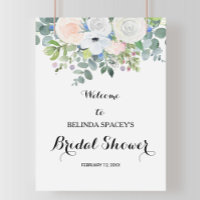 Tropical Eucalyptus Greenery Bridal Shower Welcome
