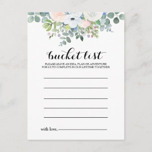 Tropical Eucalyptus Greenery Bucket List Cards
